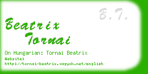 beatrix tornai business card